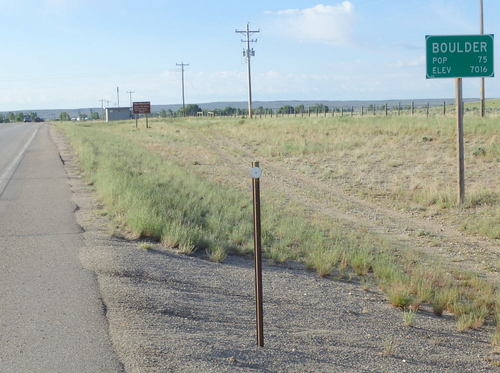 GDMBR: We had arrived at Boulder, Montana (where we turn left/northeast on WY-353).